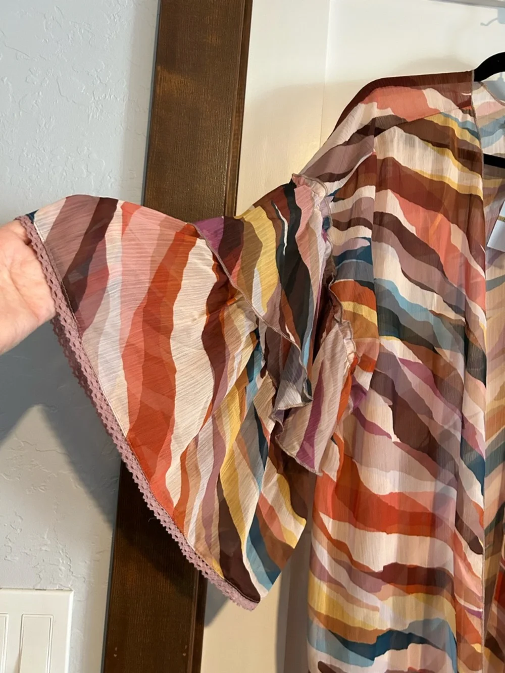Democracy Boho Kimono Coverup Size 3X New with tag